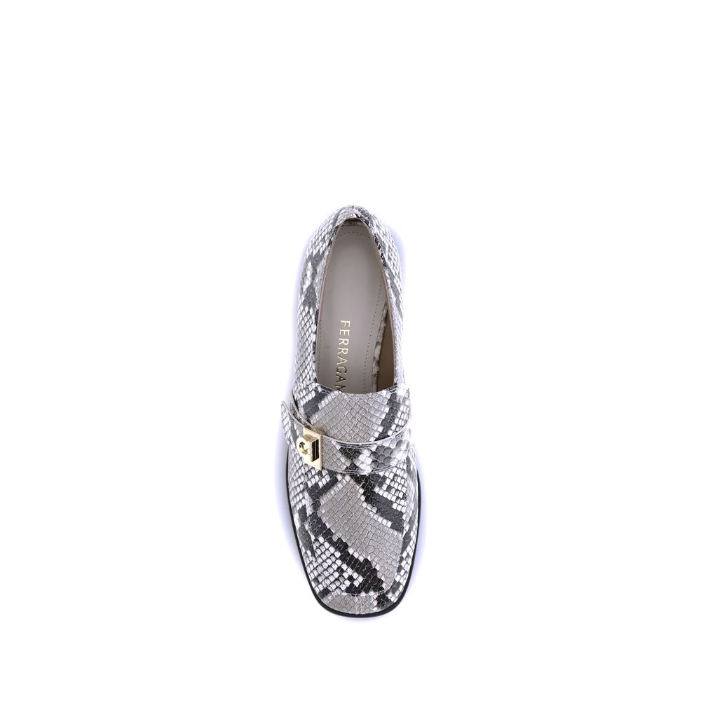 Ferragamo Multicolor Goatskin Slip-On Loafers