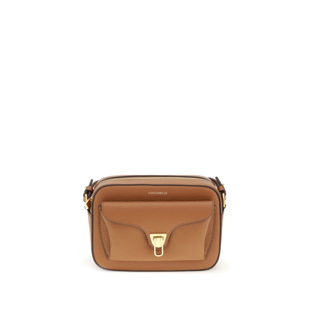 Coccinelle Brown Calf Leather Bos Taurus Shoulder Bag