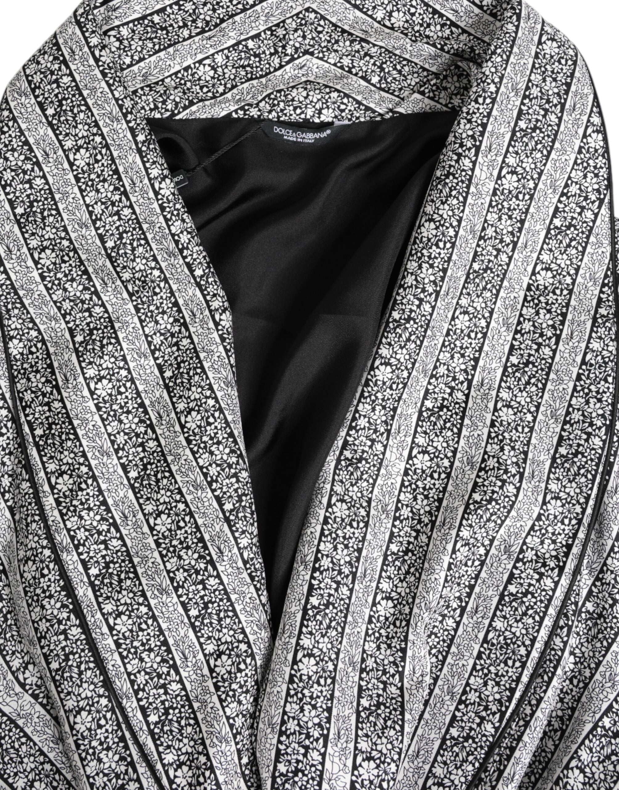 Dolce & Gabbana Multicolor Floral Robe Coat Wrap Jacket