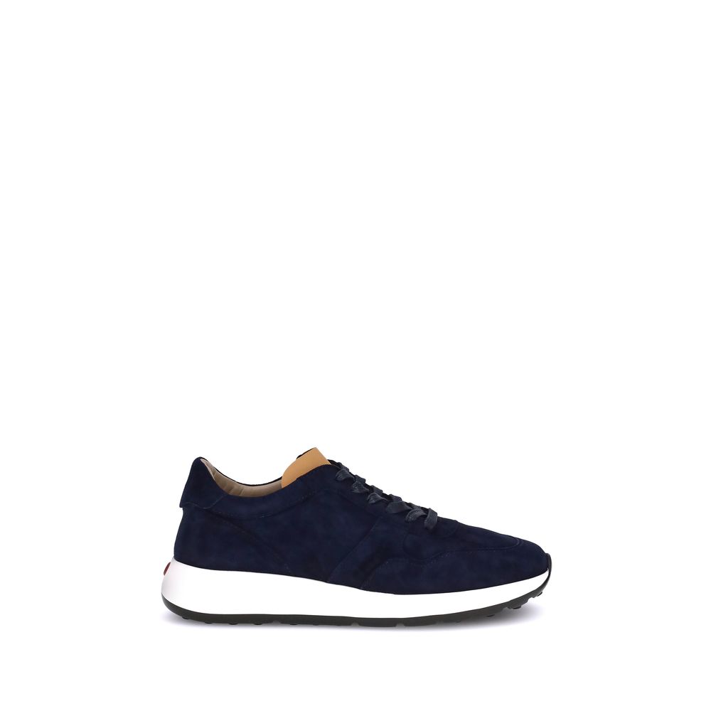 Tod's Black Calf Leather Bos Taurus Low Top Sneakers