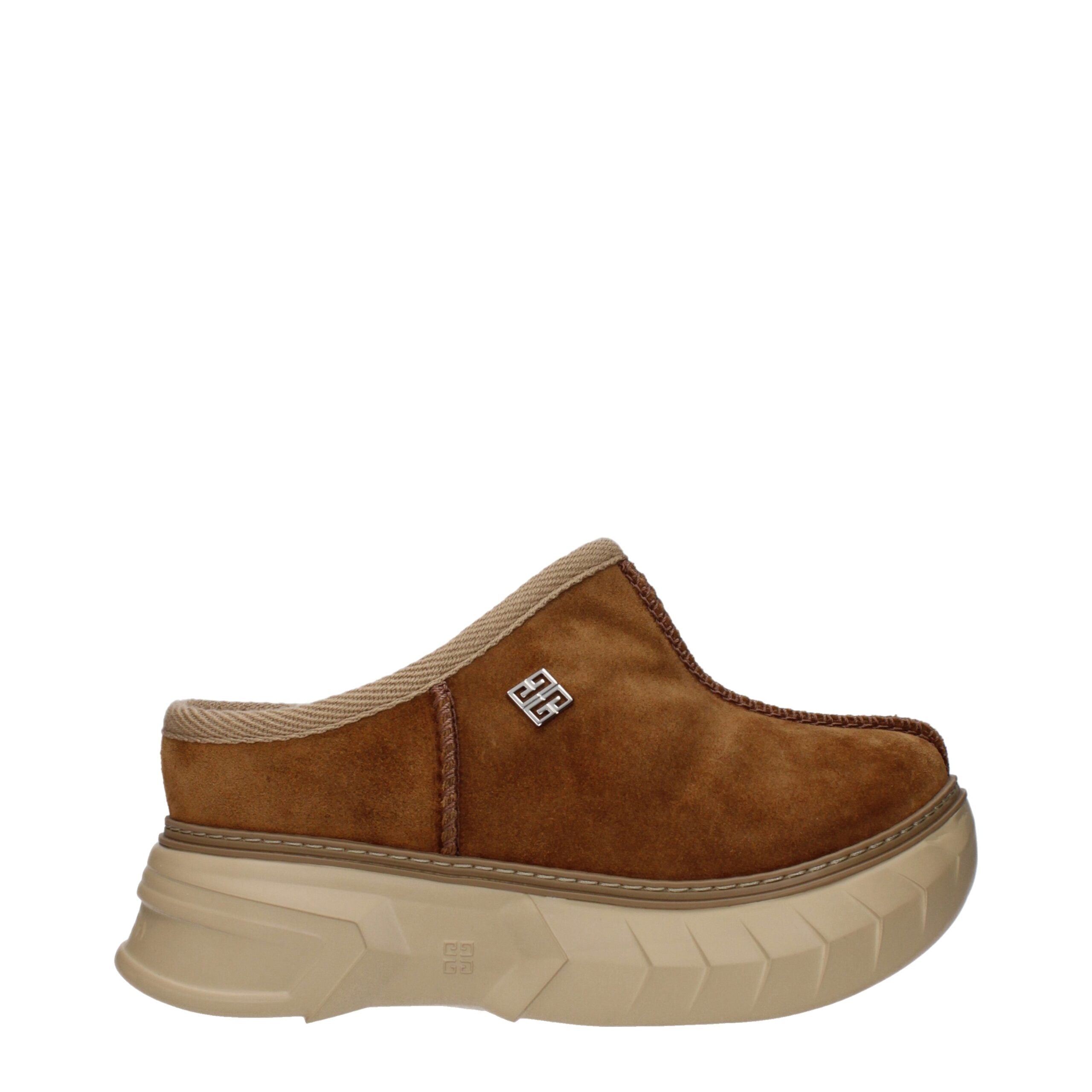 Givenchy Brown Leather Slippers