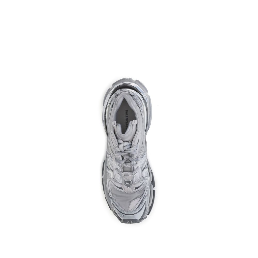 Balenciaga Gray Polyester Platform Sneakers