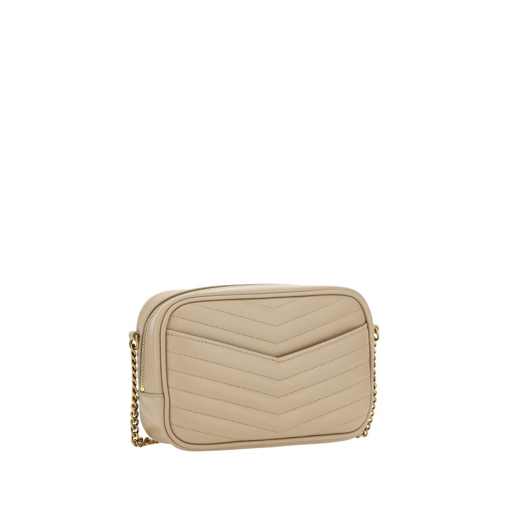 Saint Laurent Beige Calf Leather Bos Taurus Shoulder Bag