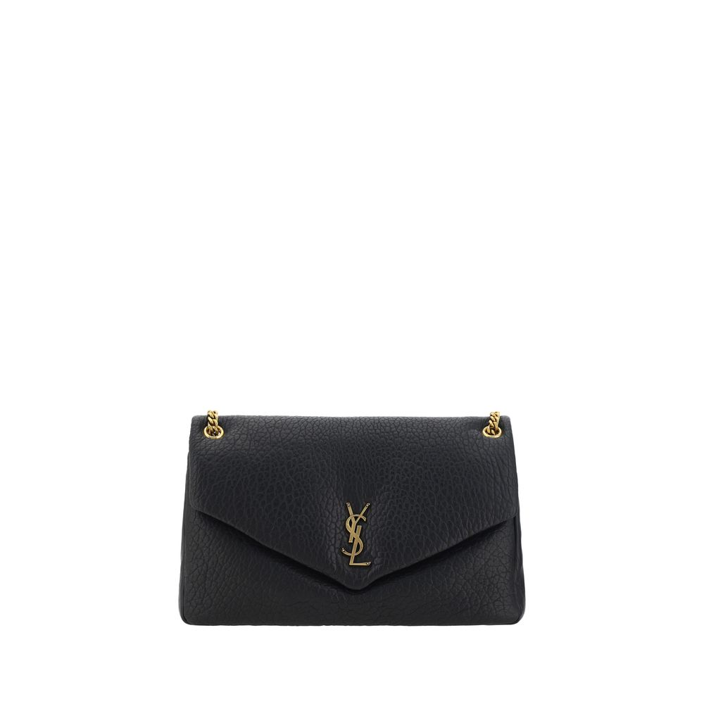Saint Laurent Black Lamb Ovis Aries Aries Shoulder Bag
