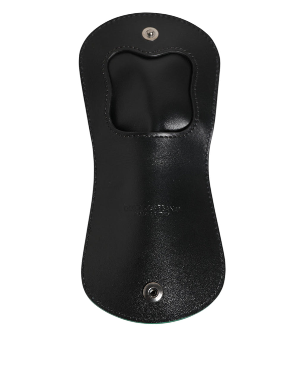 Dolce & Gabbana Green Exotic Skin Coin Condom Case Holder Pocket Wallet