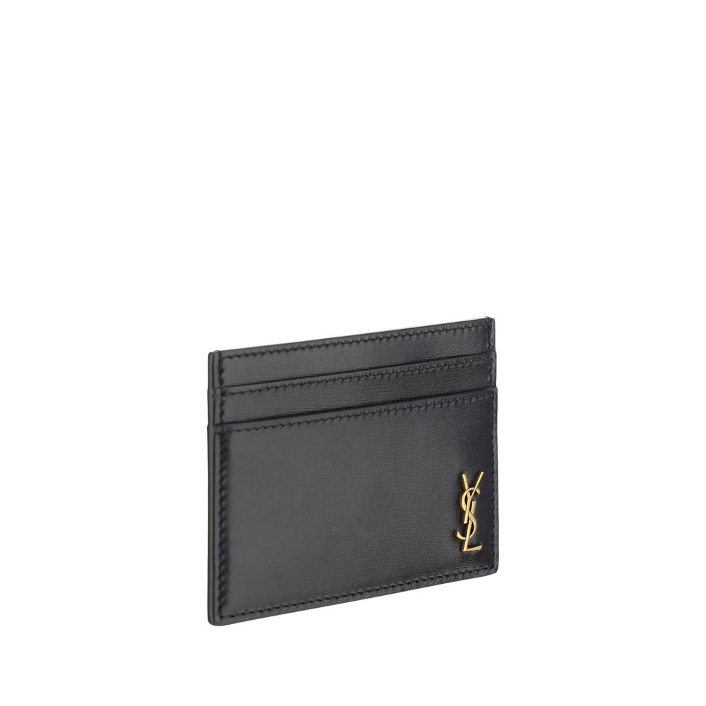Saint Laurent Black Calf Leather Bos Taurus Wallet