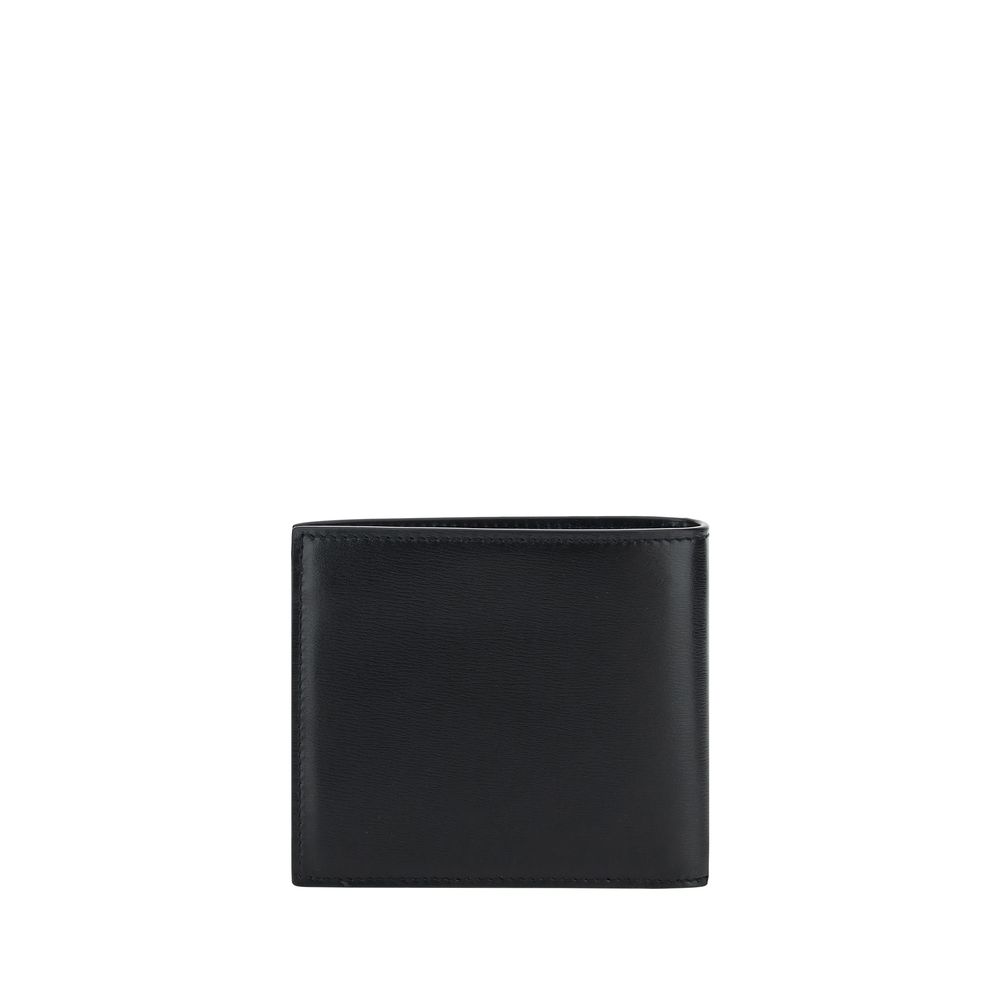 Saint Laurent Black Calf Leather Bos Taurus Wallet