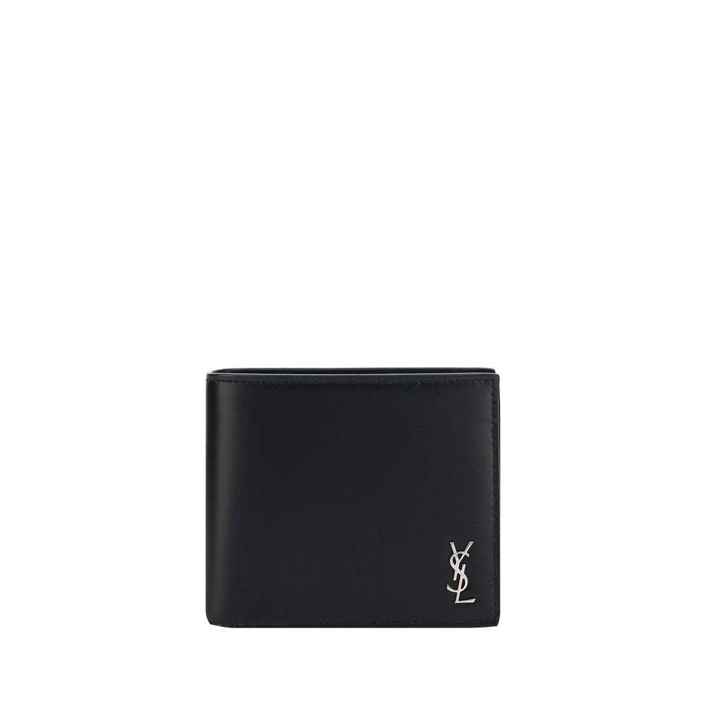 Saint Laurent Black Calf Leather Bos Taurus Wallet