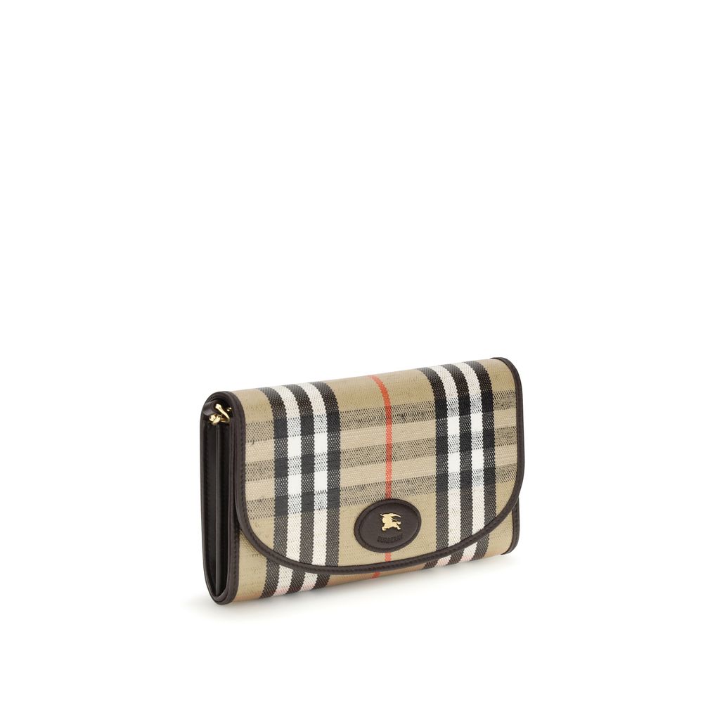 Burberry Beige Cotton Clutch Bag