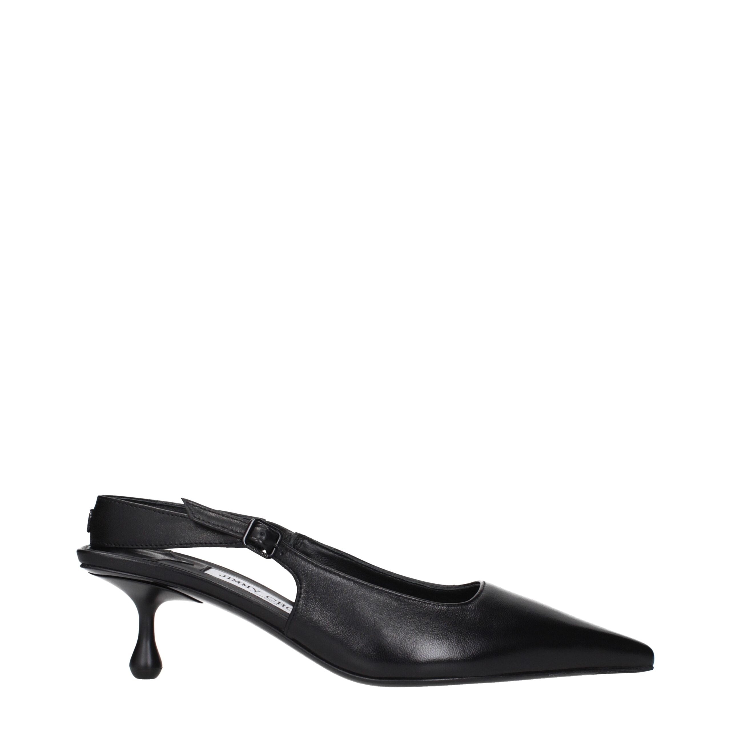 Jimmy Choo Black Leather Sandals