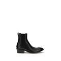 Tom Ford Black Calf Leather Bos Taurus Chelsea Boots