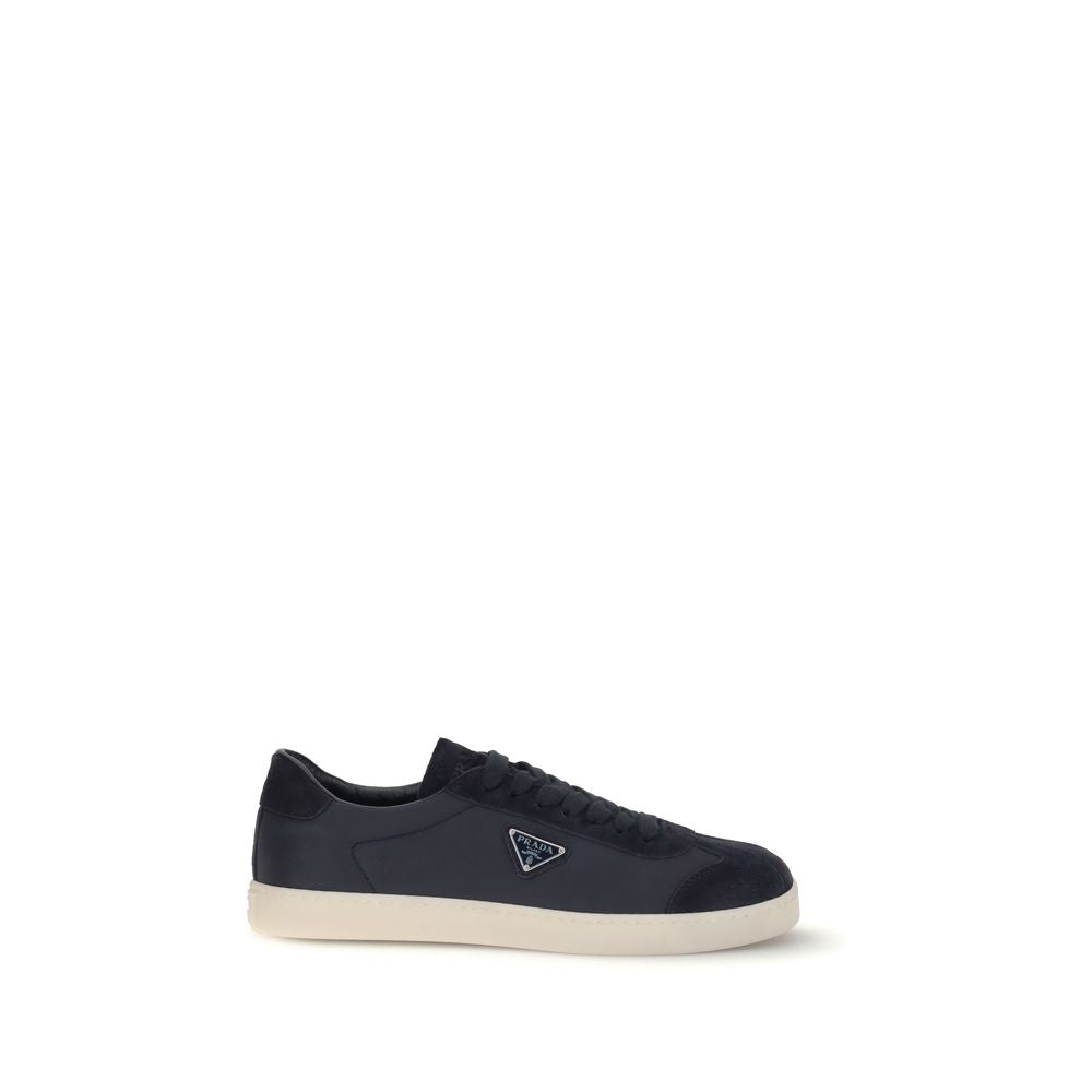 Prada Blue Leather Sneakers