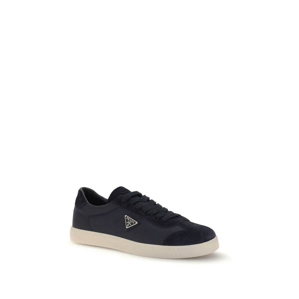 Prada Blue Leather Sneakers