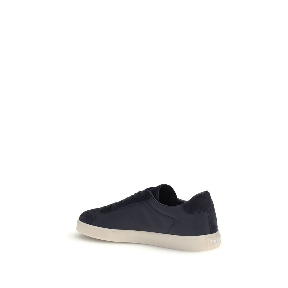 Prada Blue Leather Sneakers