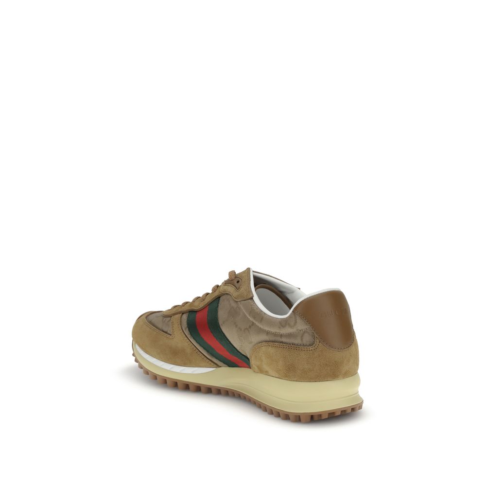 Gucci Beige Polyamide Athletic Sneakers