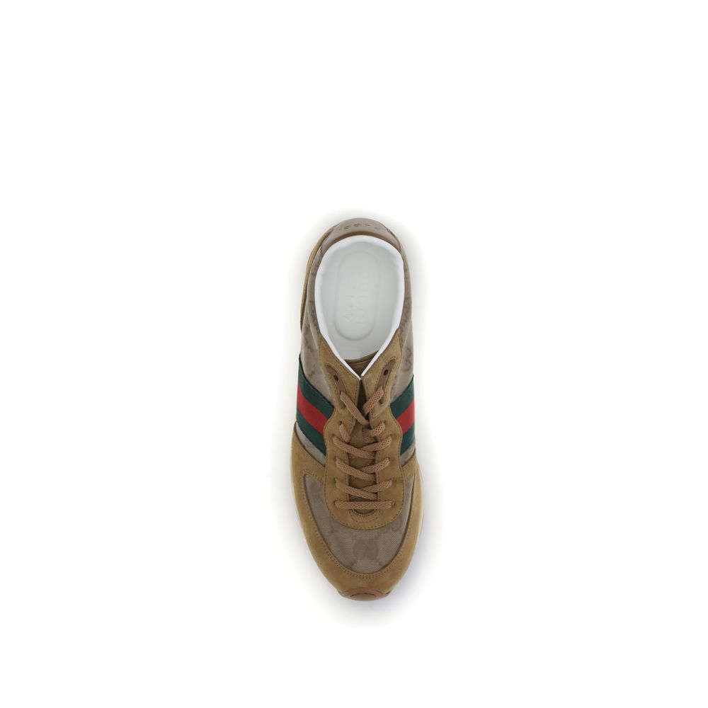 Gucci Beige Polyamide Athletic Sneakers