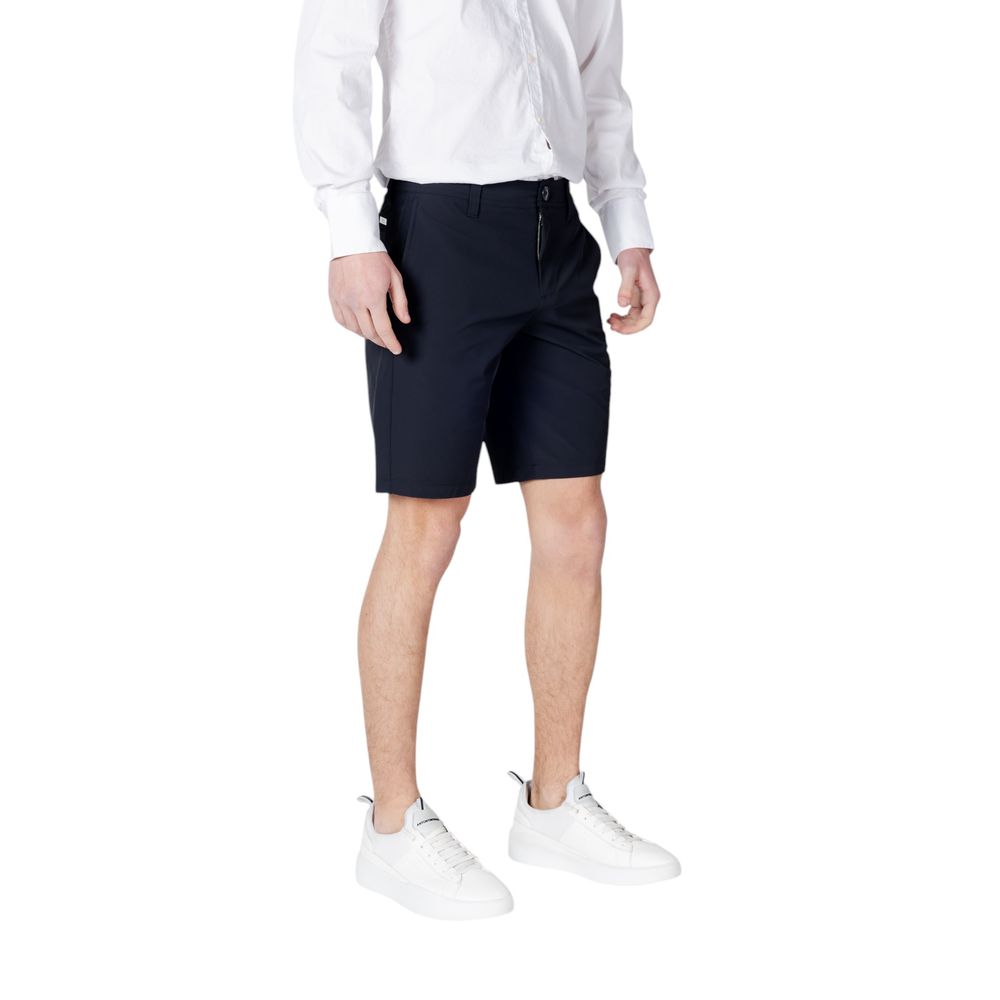 Armani Exchange Blue Polyamide Bermuda Shorts