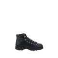 Prada Black Rubber Lace-Up Boots