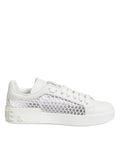 Dolce & Gabbana White Mesh Inserts Low Top Sneakers Shoes