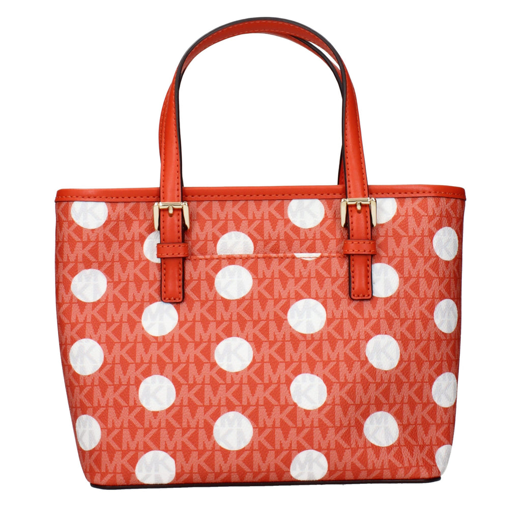 Michael Kors Orange Fabric Backpack