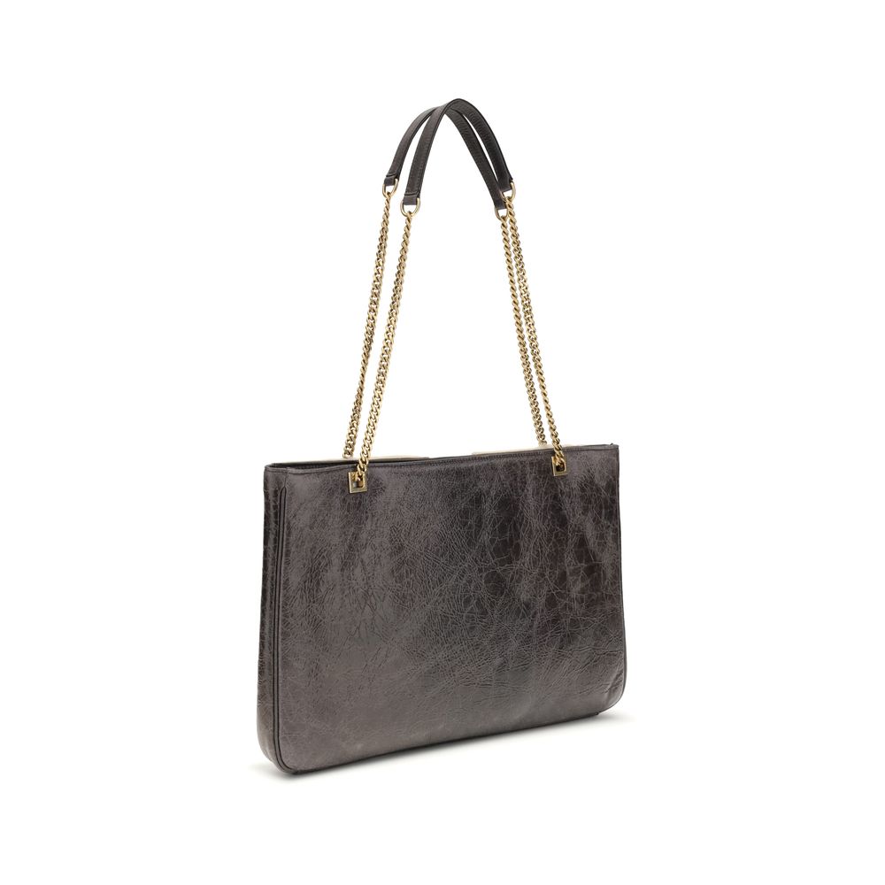 Valentino Garavani Black Leather Shoulder Bag