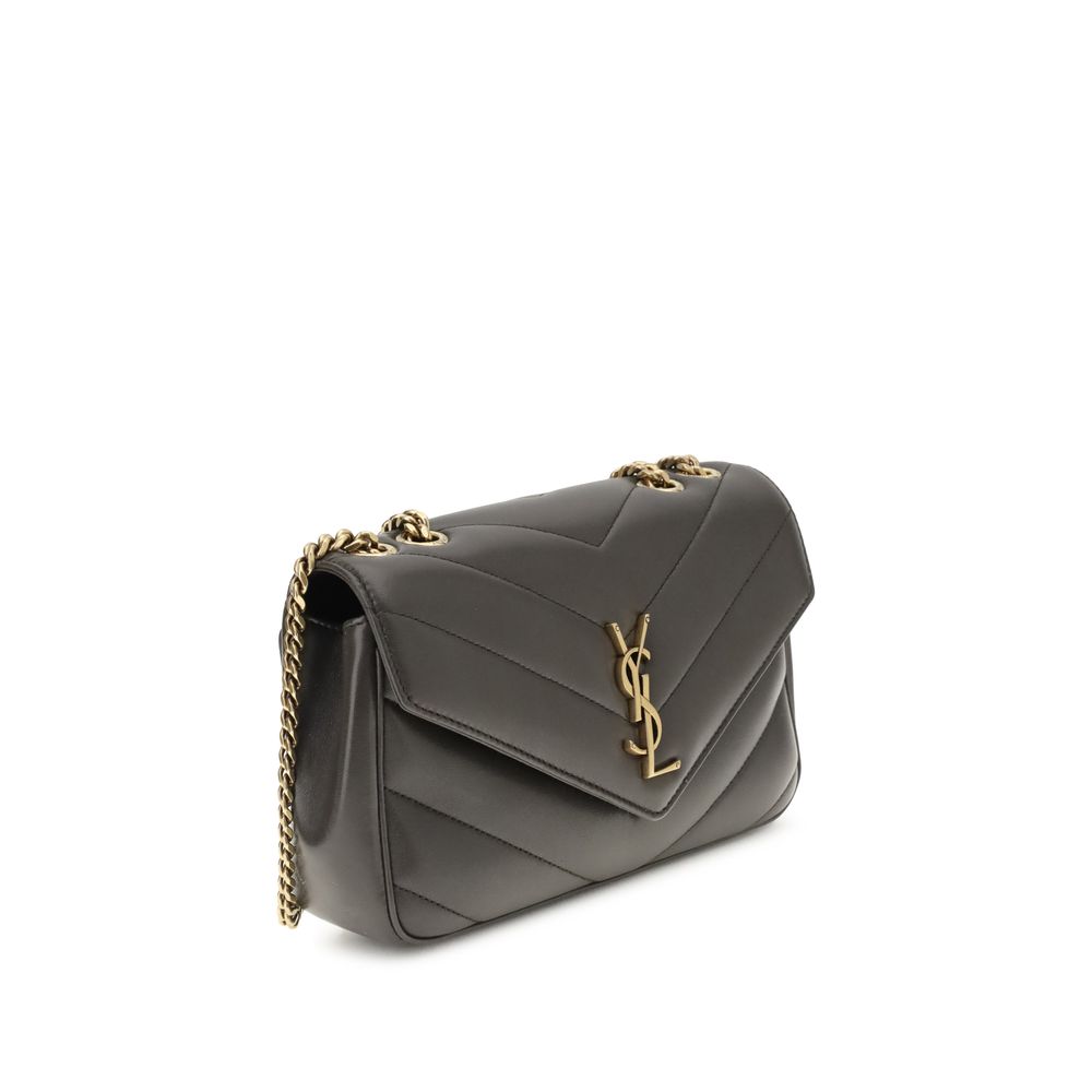 Saint Laurent Gray Lamb Ovis Aries Aries Shoulder Bag