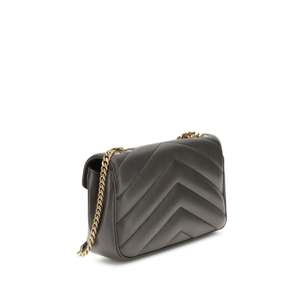 Saint Laurent Gray Lamb Ovis Aries Aries Shoulder Bag