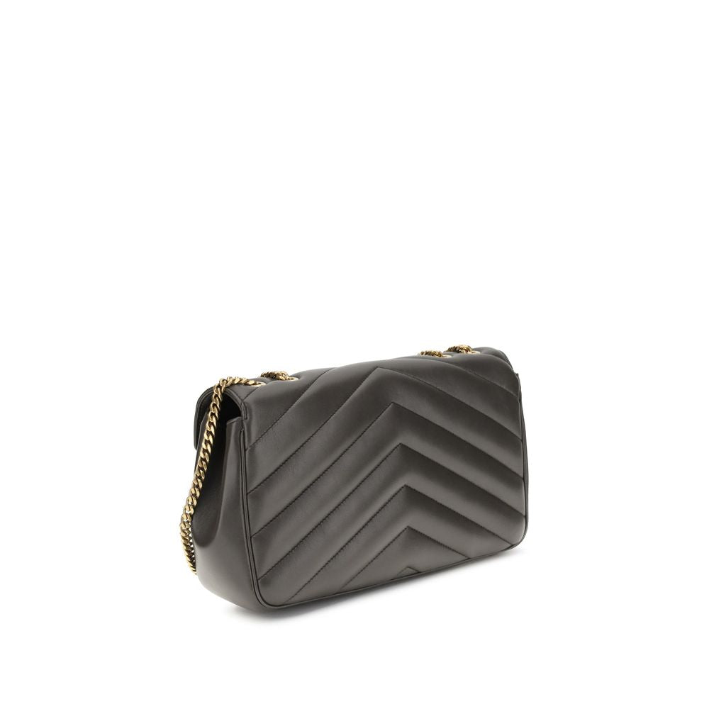 Saint Laurent Gray Lamb Ovis Aries Aries Shoulder Bag