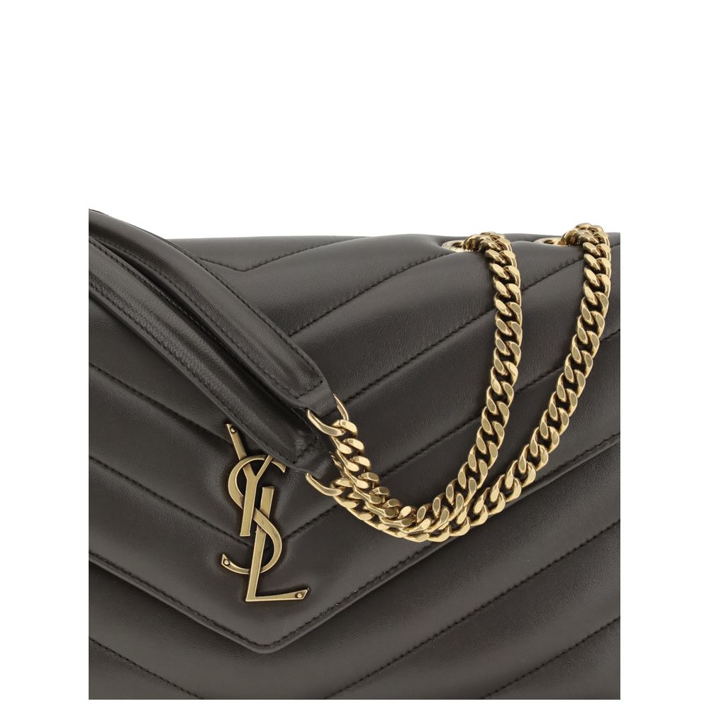 Saint Laurent Gray Lamb Ovis Aries Aries Shoulder Bag