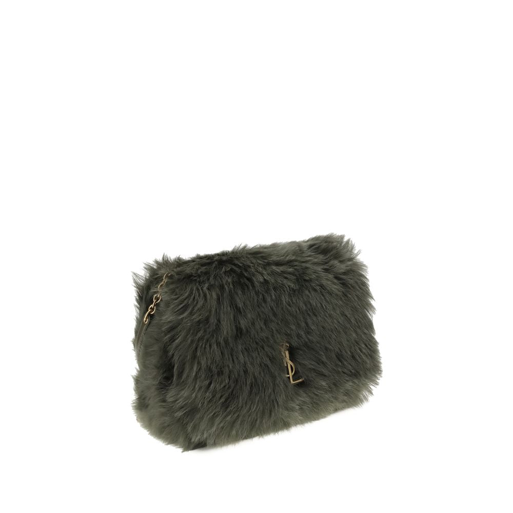 Saint Laurent Green Lamb Ovis Aries Aries Shoulder Bag