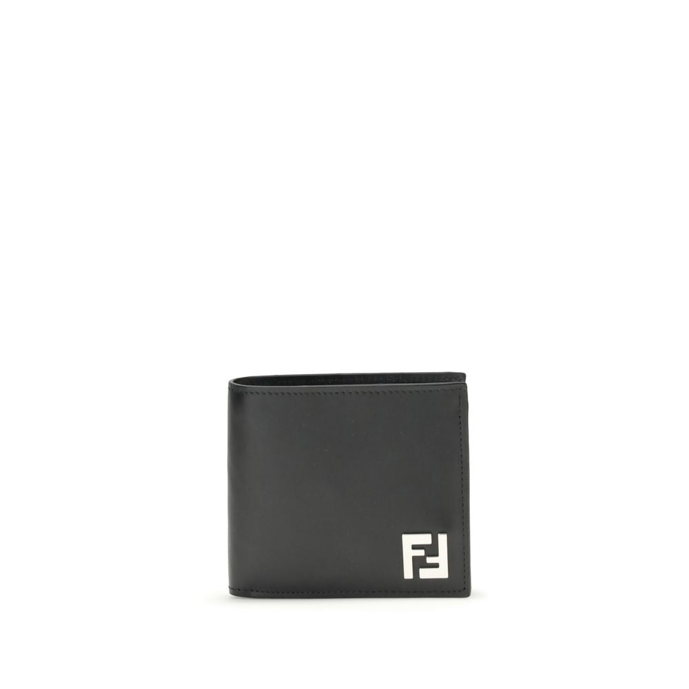 Fendi Black Calf Leather Bos Taurus Wallet