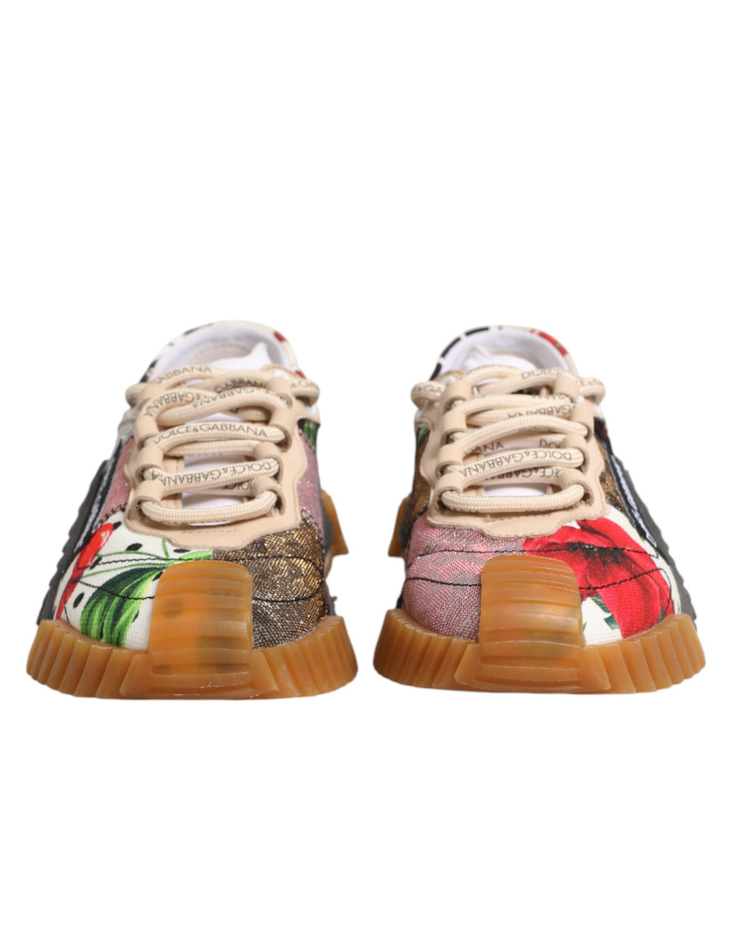 Dolce & Gabbana Multicolor Logo Low Top NS1 Sneakers Shoes