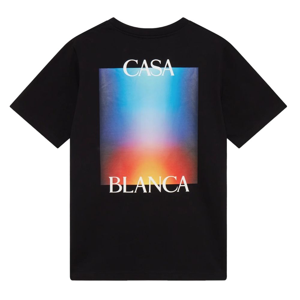 Casablanca Black Cotton T-Shirt