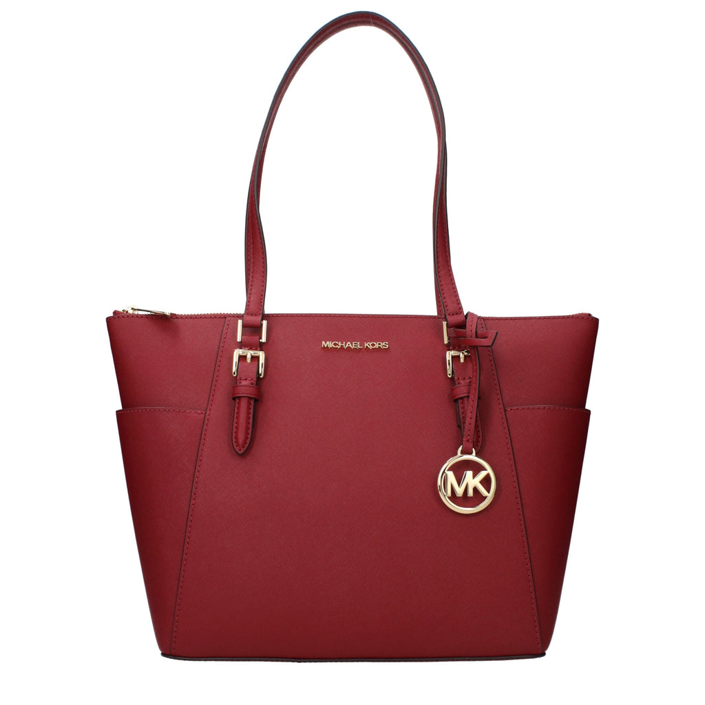 Michael Kors Red Leather Shoulder Bag