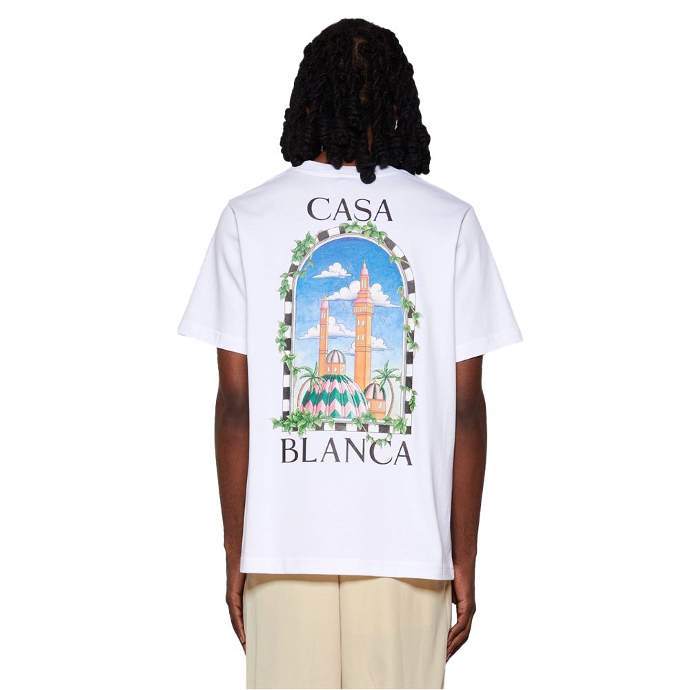 Casablanca White Cotton T-Shirt
