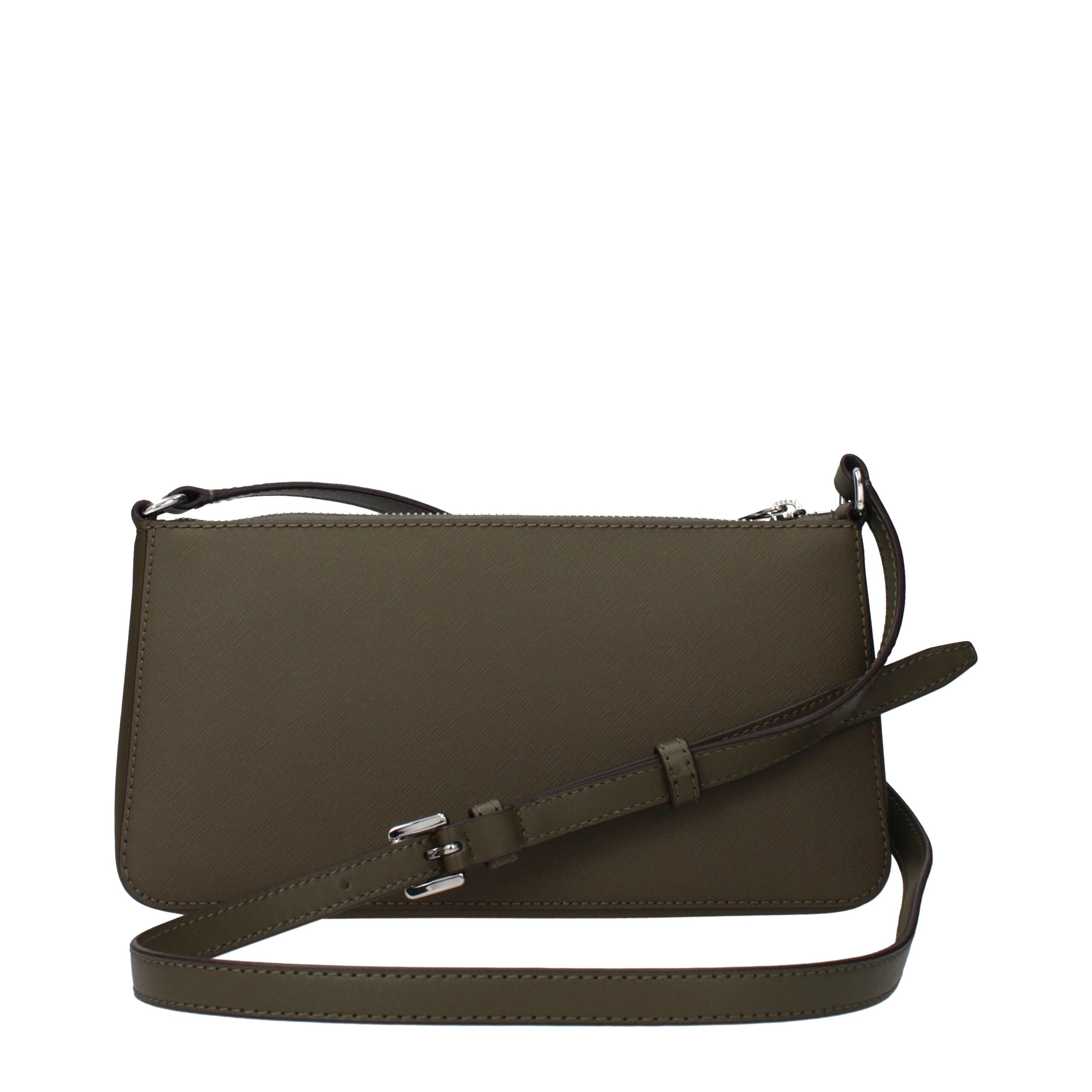 Michael Kors Green Fabric Crossbody Bag