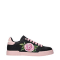 Dolce & Gabbana Black Leather Sneakers